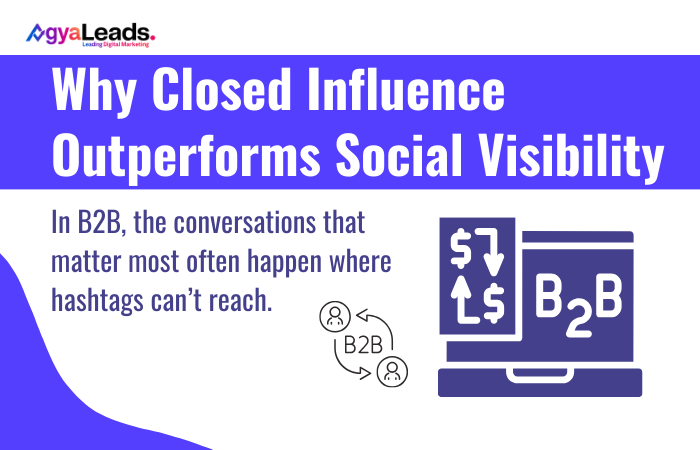 Why Closed Influence Outperforms Social Visibility