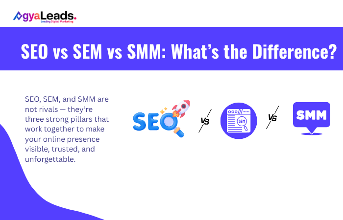 SEO vs SEM vs SMM: What’s the Difference?